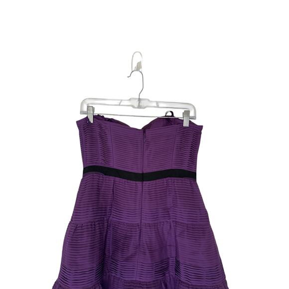NWT BCBG Maxazria Purple HOCO Homecoming Winter Formal Y2K‎ Halter Dress Size 8 - Picture 4 of 10